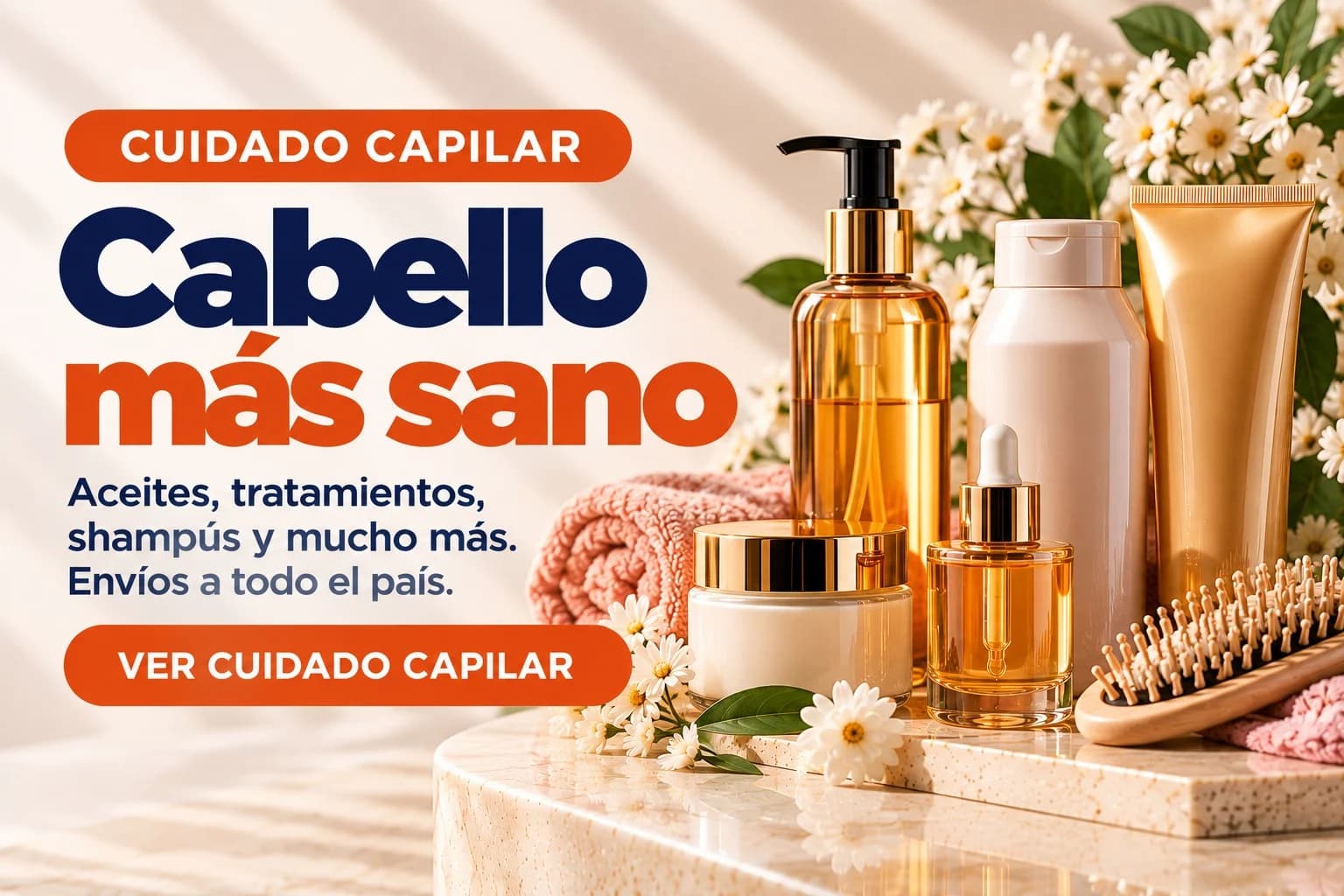 Cuidado capilar: cabello más sano. Aceites, tratamientos, shampús y mucho más. Ver cuidado capilar.