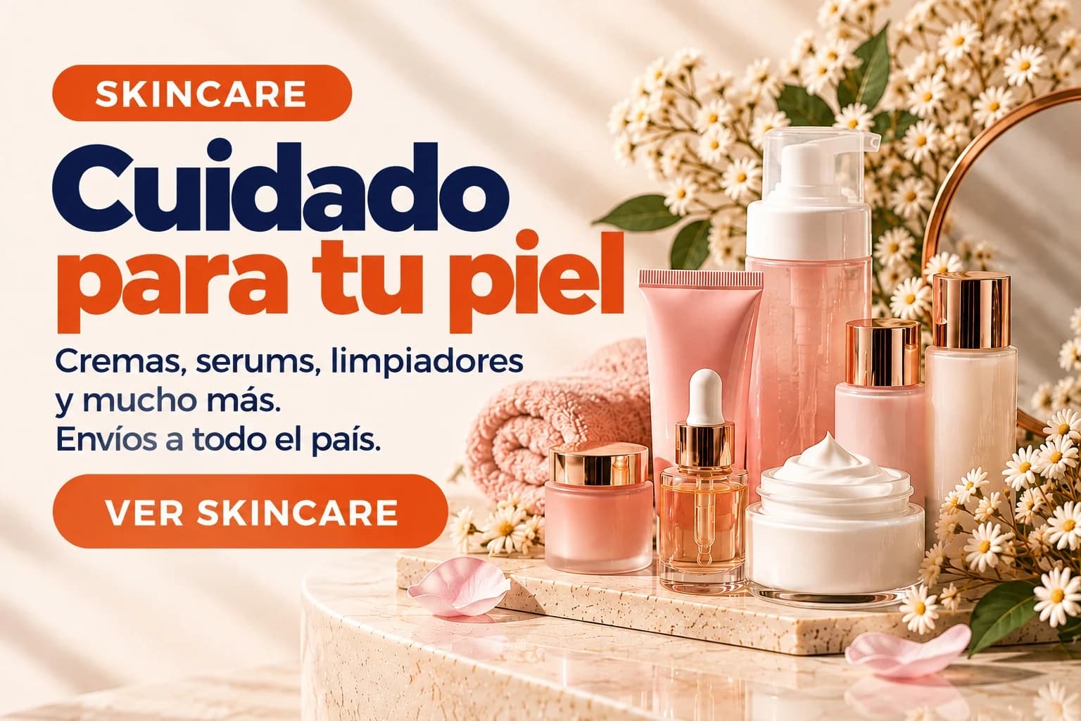 Skincare: cuidado para tu piel. Cremas, serums, limpiadores y mucho más. Ver skincare.